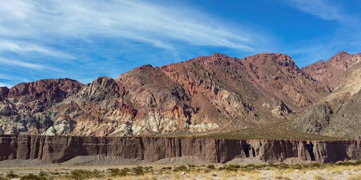 Rock formation near the Andes in Argentina