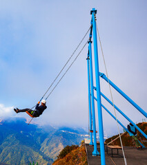 Swings above clouds, Rosa Peak, Sochi © saiko3p