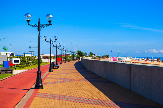 Imeretinsky beach in Sochi city