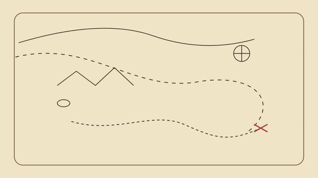 Minimalist schematic illustration with arranged horizontally with horizontally