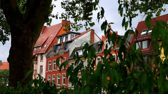 the historic center of goettingen germany 4k video