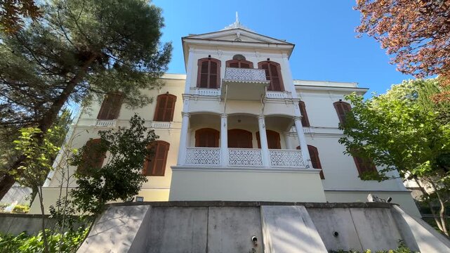 A view from the historic Hunkar Mansion in the city of Bursa, Turkey.