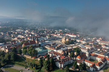 Nowy Sącz widok z lotu ptaka, wrzesień 2026 © Maciej G. Szling