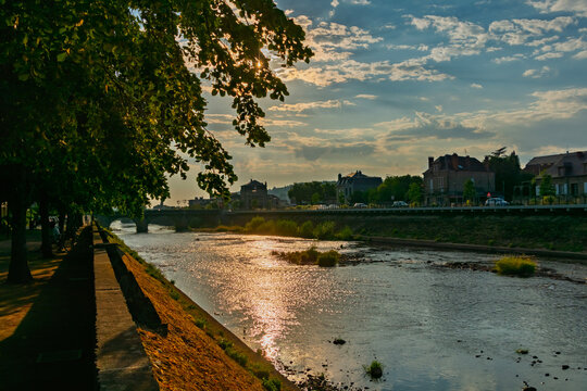 The Correze river in Brive