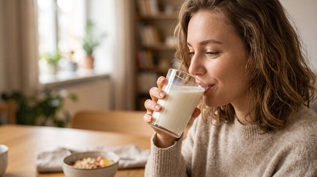drinking milk, woman drinking milk, fresh milk, glass of milk, dairy milk, dairy product, healthy drink, nutritious drink, milk nutrition, calcium rich, calcium intake, protein nutrition, protein drin