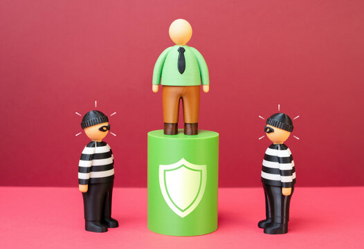 Protecting business from criminals and wrongdoers. Insurance. Risk management, security measures and financial protection against fraud and theft. Ensuring stability and trust.