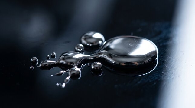 Molten Metal Texture on Dark Surface