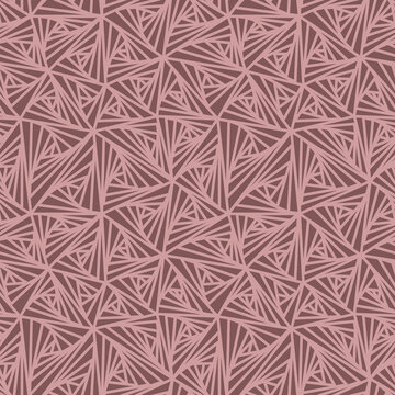 Abstract seamless geometric mocha color vector pattern