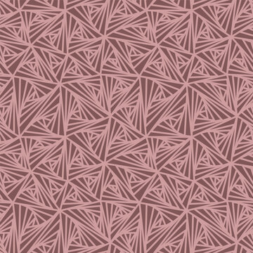 Abstract seamless geometric mocha color vector pattern