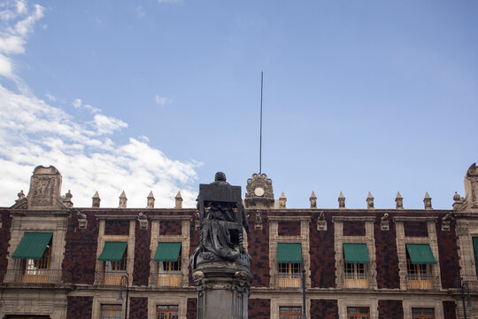 Santo Domingo Square in the downtown neighborhood of Mexico City