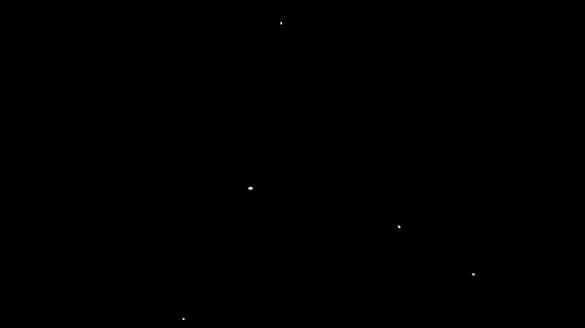 Cartoon White Liquid Splatter Scattering After Sudden Impact