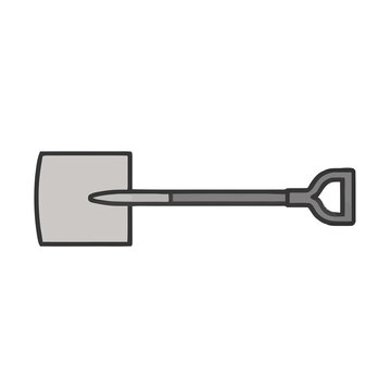Shovel isolated on transparent background