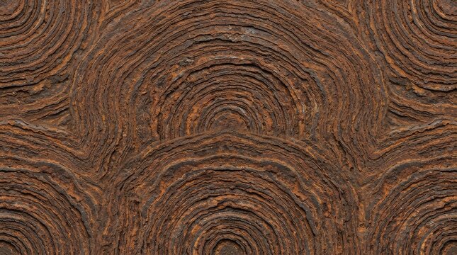 Aged rust texture with concentric patterns