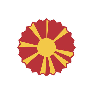 Macedonia flag symbol