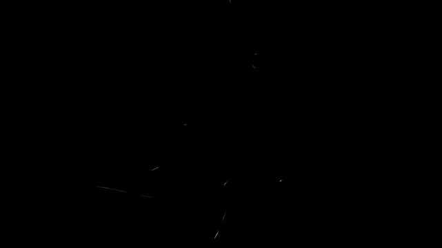 Cartoon White Paint Explosion With Irregular Splash Shapes