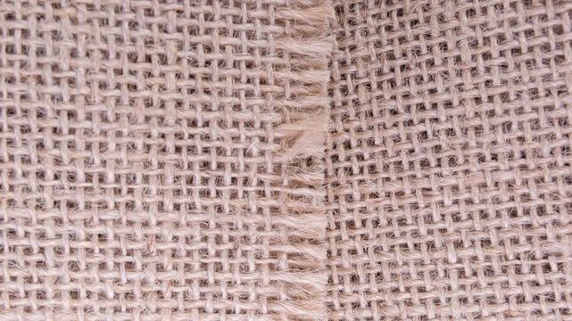 Natural burlap fabric texture background