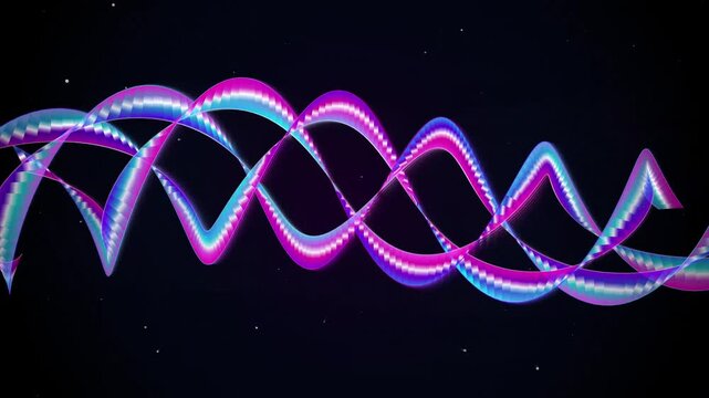 Abstract wavy lines spiral and flow with vibrant colors on transparent background gradient neon
