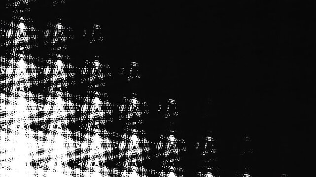 Halftone dot background. Abstract halftone dots pattern with white dot and black background. Halftone texture with dots. Dotted animated gradient.