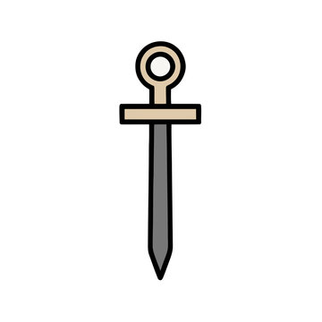Stylized sword icon