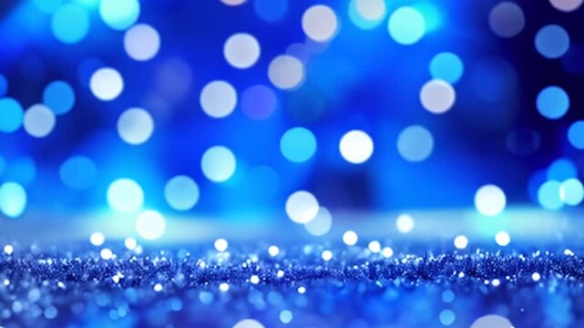 Horizontal 4K footage.Abstract diffused festive holiday background of Christmas lights .Used for digital decorative backgrounds and holiday promotions.