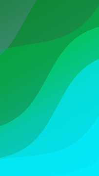 Modern abstract potrait background featuring smooth flowing waves in blue and green. Colorful fluid gradient design perfect for creative presentations, wallpapers, and digital art.