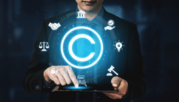 Copyright protection highlights copyright, intellectual property, and legal ownership through law, verification, and secure digital rights Vouch