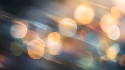Fototapeta premium Abstract golden bokeh light background with soft motion blur