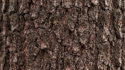 Fototapeta premium Rough textured bark of mature tree with deep natural grooves and shadows