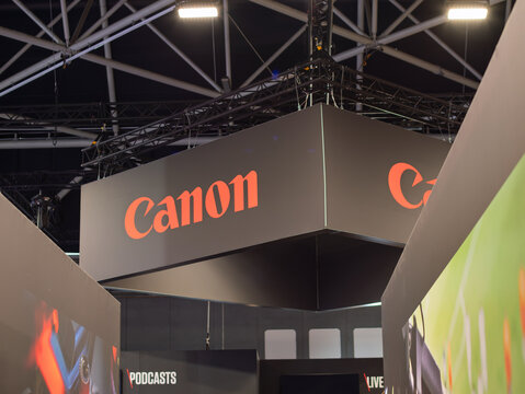 Canon Brand Display at Trade Show Event