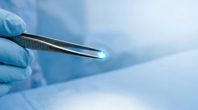 Microsurgical instrument handling prostate cancer treatment with precision in sterile medical setting