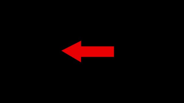 Neo arrow animation, Neon Up, down, left, Right arrow doing direction information animation on black background,4K abstract neon arrow loading icon and uploading animation.
