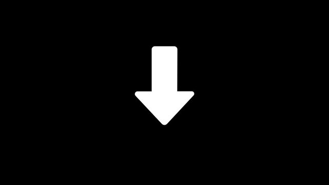 Neo arrow animation, Neon Up, down, left, Right arrow doing direction information animation on black background,4K abstract neon arrow loading icon and uploading animation.
