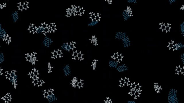Graphene Nanoplatelets asphalt loop tile swirl with alpha. This footage with an alpha channel is loopable and tileable and can create an endless and seamless background.