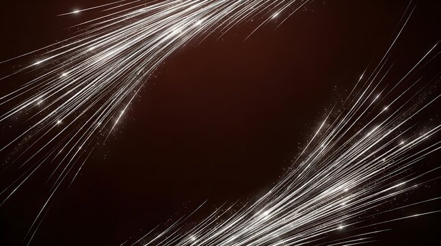 Abstract dark background with two diagonal swaths of glowing white particles