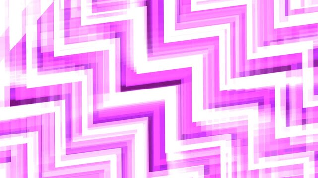 Abstract pink zigzag pattern with dynamic geometric lines
