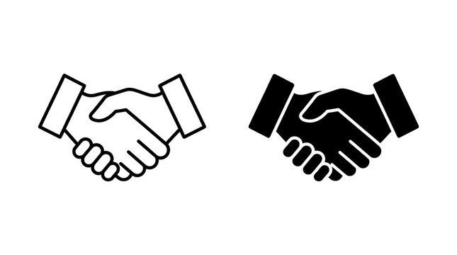 Two hands shaking in a handshake agreement