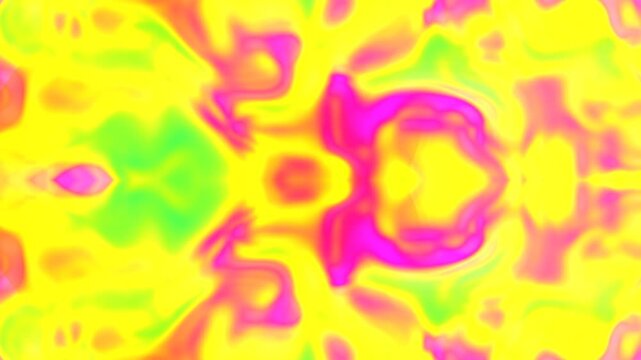 Vibrant abstract pattern with bright neon colors and psychedelic design