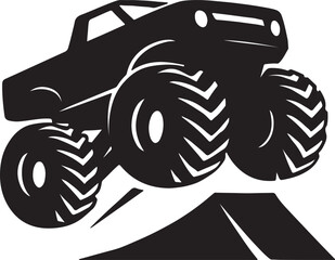 Monster Truck Vector Silhouette Illustration © FREE LANCER 2.0