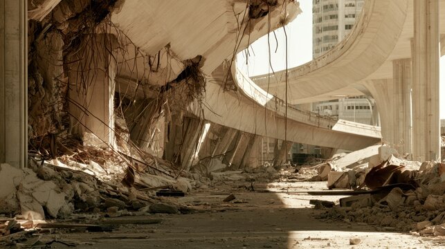 Infrastructure damage affects roads, bridges, utilities, communication networks, and public facilities, disrupting transportation, services, and economic activity.
