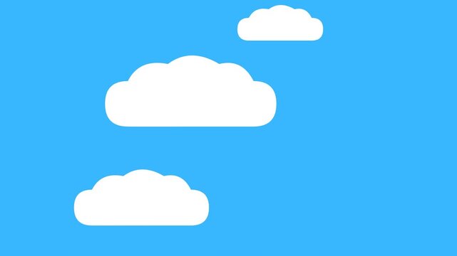paper clouds vector illustration