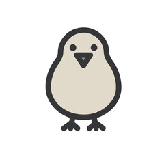 Cute cartoon chick illustration © hershanda