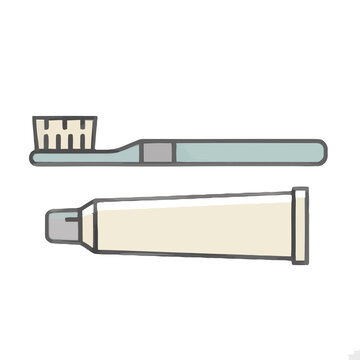Toothbrush and toothpaste