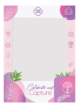 Set of Graduation party photo booth props. Frames with congratulations lettering text. Photobooth vector element. Concept for selfie. Congrats grad quote. Gold and black decoration for celebration. 