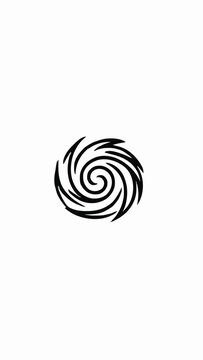 Swirl Vortex Spiral Line Art Icon