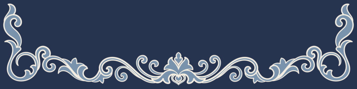Vintage frame decorative patterns, scrollwork, wedding card.