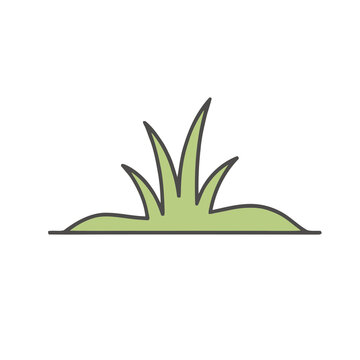 Illustration of grass blades