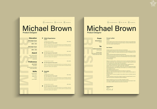 Minimal Resume Layout