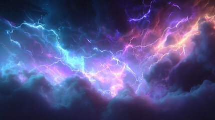 Fototapeta premium Electric Storm Sky Fantasy