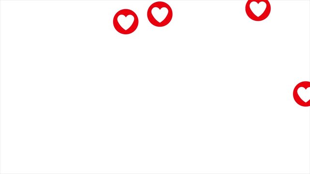 Love react sign animation video