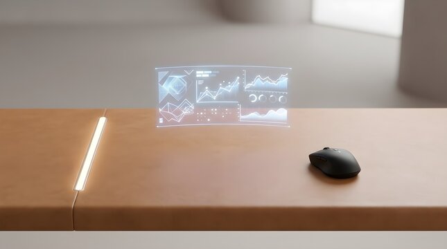 Modern smart device with stylus and mouse.
